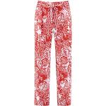 Pantalons Gerry Weber rouges en coton à imprimés Taille XXL look fashion pour femme 