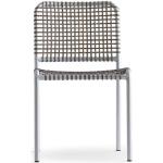Chaises de jardin aluminium Gervasoni grises en aluminium empilables 