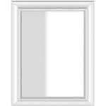 Miroirs muraux blancs avec cadre 