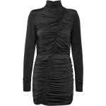 Robes de soirée Gestuz noires en viscose à manches longues à manches longues Taille XS pour femme 