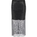 Jupes trapèze Gestuz noires en viscose métalliques mi-longues Taille XS pour femme 