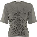 T-shirts col rond Gestuz gris en viscose à manches courtes à col rond Taille XS pour femme 