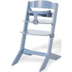 Geuther chaise haute SYT, chaise pour enfant (chaise haute évolutive pour bébé, utilisable avec le transat, chaise pour bébé avec dossier ergonomique incurvé, arceau ventral massif), bleu