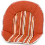 Galettes de chaise Geuther orange à rayures en coton 