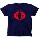 Styletex23 Gi Joe Cobra Kai Kultpiercing T-Shirt, G.I., Serpent, Cobra Medium Bleu - Bleu Roi