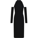 Robes en maille Giambattista Valli noires en viscose mi-longues à manches longues à épaules dénudées Taille XL pour femme en promo 