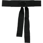 Gianfranco Ferré Pre-Owned ceinture en soie à patch logo (années 1990) - Noir