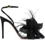 Sandales à brides Gianvito Rossi noires avec plumes Pointure 40 pour femme en promo 
