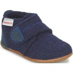 Chaussons Giesswein bleus en caoutchouc en laine éco-responsable Pointure 25 avec un talon jusqu'à 3cm look fashion pour enfant en solde 