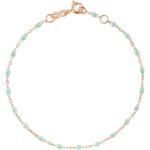 Bracelets de perles Gigi Clozeau verts en résine à perles 18 carats classiques 