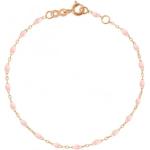 Bracelets de perles Gigi Clozeau roses en résine à perles 18 carats classiques 