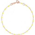 Bracelets de perles Gigi Clozeau jaunes en résine à perles 18 carats classiques 
