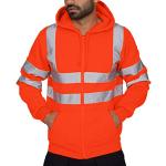 Sweats orange Stranger Things à capuche Taille 3 XL look fashion pour homme 