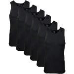 Gildan Débardeur A-Shirt, Multipack, Style G1104 sous-vêtement, Noir (Lot de 6), Homme