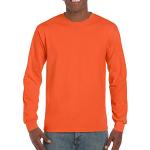 T-shirts Gildan orange à manches longues à manches longues Taille XL look fashion pour homme 