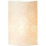 Gilde Lampe Picotement Fleur - Porcelaine - Motif de Trous H 35 cm