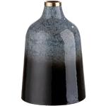 GILDE Vase décoratif Conique en métal - Décoration de Salon - Cadeau pour Femme - Couleurs : Gris Noir - Hauteur : 25 cm