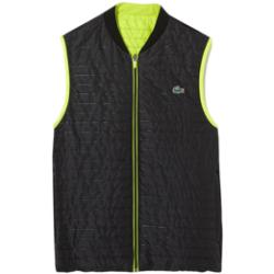 Gilet de tennis pour hommes Lacoste SPORT Padded And Reversible Vest Jacket - yellow/black multicolor M male