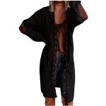 Vestes de ski noires patchwork en cuir synthétique à manches longues Taille 4 XL plus size look fashion pour femme 