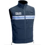 Gilet Softshell sans manches Police Municipale P.M. ONE Gilet Softshell sans manches Police Municipale P.M. ONE S