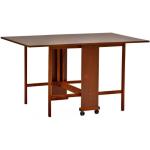 Tables rectangulaires marron en hêtre pliables contemporaines 