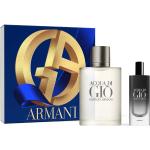 Eaux de toilette Armani Giorgio Armani aquatiques éco-responsable format voyage au patchouli 15 ml en coffret pour homme en promo 