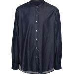 Chemises en jean de créateur Armani Giorgio Armani bleu marine en denim à manches longues Taille 3 XL pour homme 