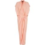 Robes en soie de créateur Armani Giorgio Armani orange midi à manches courtes Taille XS pour femme 