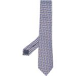 Cravates en soie de créateur Armani Giorgio Armani bleues à motif papillons Tailles uniques pour homme 