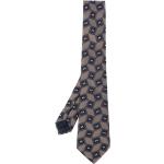 Cravates en soie de créateur Armani Giorgio Armani marron clair à motif papillons Tailles uniques pour homme 
