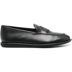 Chaussures casual de créateur Armani Giorgio Armani noires en caoutchouc à motif moutons à bouts ronds look casual pour homme 