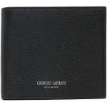 Portefeuilles de créateur Armani Giorgio Armani noirs en cuir de veau en cuir pour homme en promo 