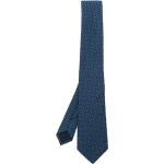 Cravates en soie de créateur Armani Giorgio Armani bleu marine à motif papillons Tailles uniques pour homme 