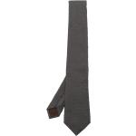 Cravates en soie de créateur Armani Giorgio Armani gris foncé en satin à motif papillons Tailles uniques pour homme 