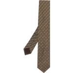 Giorgio Armani Pre-Owned cravate en soie à motif en jacquard (années 1990) - Vert