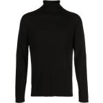 Pulls de créateur Armani Giorgio Armani noirs à mailles à manches longues à col roulé Taille XL pour homme en promo 