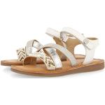 Sandales plates Gioseppo blanches Pointure 29 look fashion pour fille en promo 