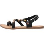 Sandales plates Gioseppo noires Pointure 38 look fashion pour femme 