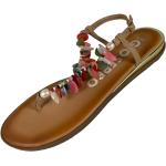 Sandales plates Gioseppo multicolores en cuir Pointure 38 avec un talon jusqu'à 3cm pour femme 