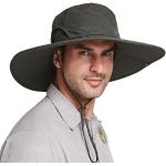 Chapeaux bob verts en fil filet 58 cm Taille XL look fashion pour homme 