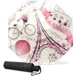 GISPOG Parapluie Pliant Automatique Tour Eiffel Paris France Imperméable Compact Soleil Pluie Parapluie Voyage pour Femme Homme, 1 couleur, taille unique