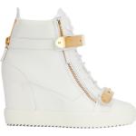 Baskets montantes Giuseppe Zanotti blanches look casual pour femme 