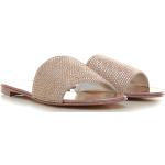 Giuseppe Zanotti Design Tong Sandale Plate Femme Pas cher en Soldes Outlet, Rose, Cuir, 2022, 35 36 37 37.5 38 38.5 39