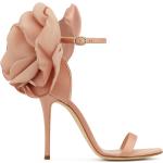Sandales à talons Giuseppe Zanotti roses à logo à talons aiguilles pour femme 