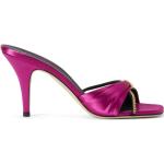 Sandales à talons Giuseppe Zanotti rose fushia en cuir à bouts carrés Pointure 39 pour femme en promo 