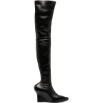 Chaussures montantes de créateur Givenchy noires à talons compensés à bouts pointus Pointure 40 pour femme 