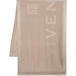 Foulards en soie de créateur Givenchy beiges à logo à franges Tailles uniques pour femme 