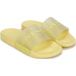 Claquettes de piscine de créateur Givenchy jaunes à bouts ouverts Pointure 34 
