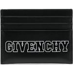 Porte-cartes en cuir de créateur Givenchy noirs en cuir de veau pour homme 