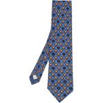 Cravates en soie de créateur Givenchy bleues à fleurs en soie seconde main Tailles uniques pour homme 
